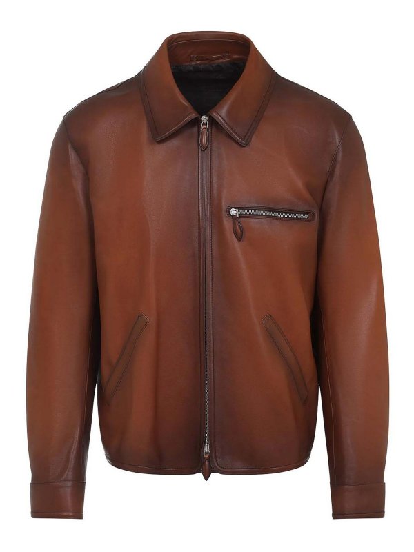 BERLUTI: casual jackets - Leather Jacket