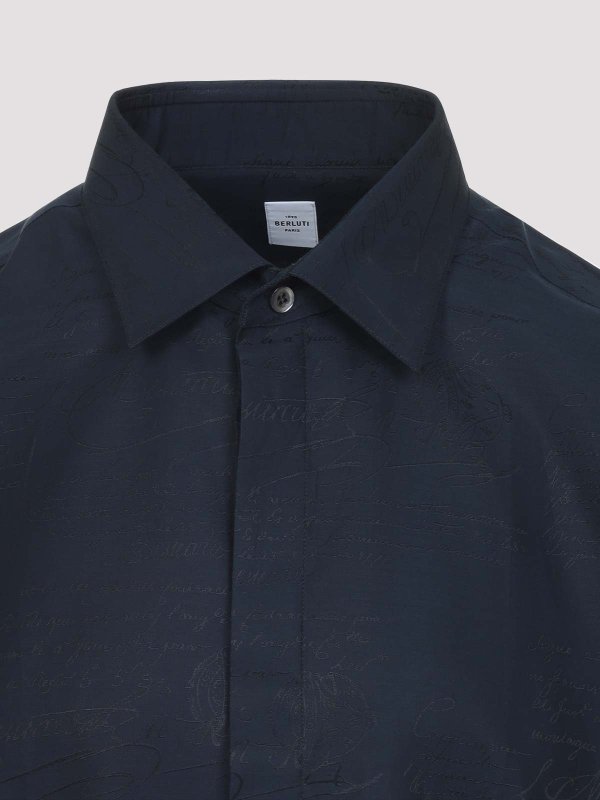 The Best Shops BERLUTI: shirts - Mulberry Silk Shirt