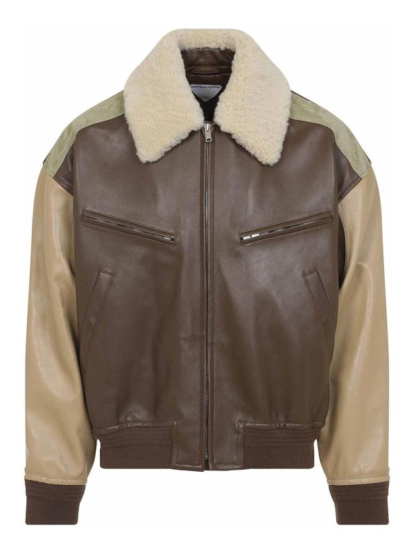 BOTTEGA VENETA: カジュアルジャケット - カジュアルジャケット - ブラウン