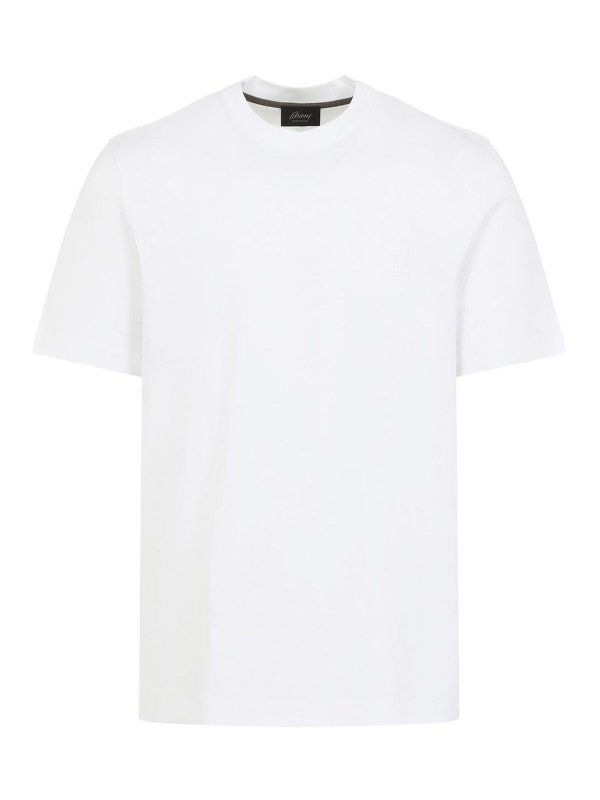 BRIONI: T-shirts - T-Shirt - Blanc