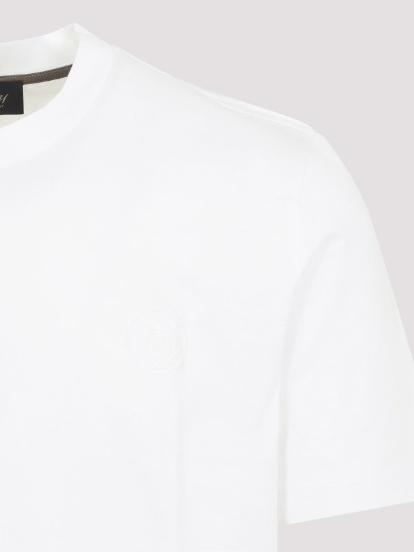 The Best Shops BRIONI: T-shirts - T-Shirt - Blanc