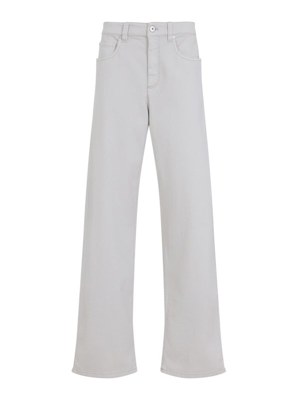 BRUNELLO CUCINELLI: bootcut jeans - Garment Dyed Jeans