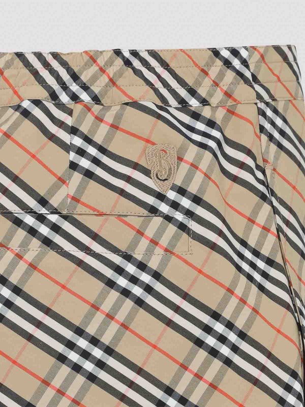 The Best Shops BURBERRY: Trousers Shorts - Check Shorts