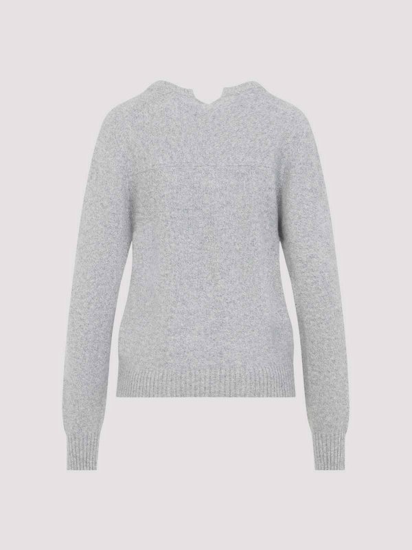 CARVEN: Suéteres con cuello pico online - Suéter Con Cuello De Pico - Gris