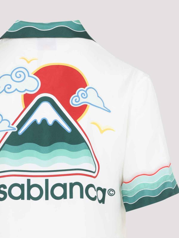シャツ - 白 shop online: CASABLANCA