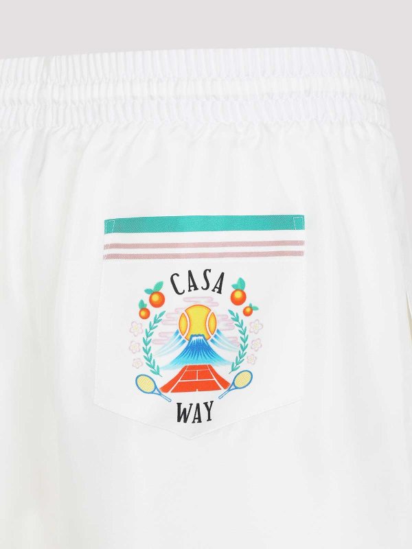 The Best Shops CASABLANCA: Trousers Shorts - Drawstring Shorts