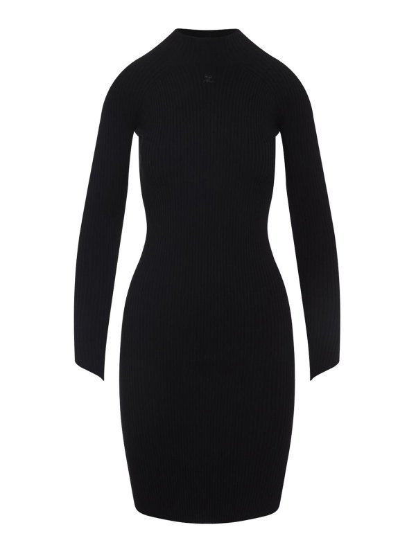 Courreges: Robes courtes - Robe Courte - Noir