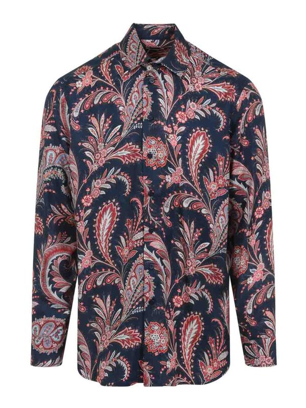 ETRO: シャツ - シャツ - ブルー