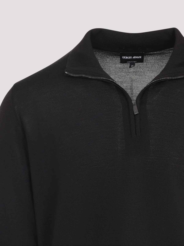 The Best Shops GIORGIO ARMANI: Suéteres con cuello pico - Suéter Cuello Redondo - Marrón