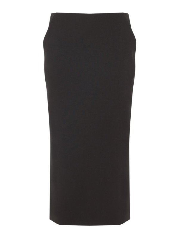 GIORGIO ARMANI: Faldas media pierna y semilargas - Falda Semilarga - Marrón Oscuro