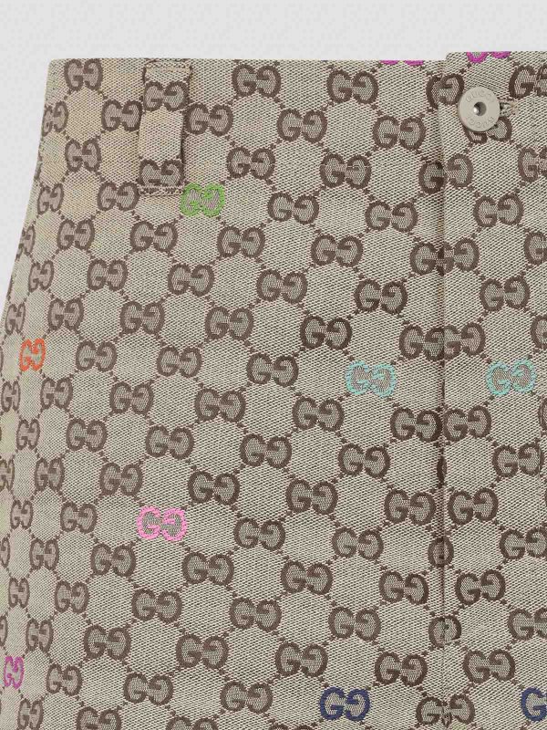 The Best Shops GUCCI: Trousers Shorts - Gg Short Pants