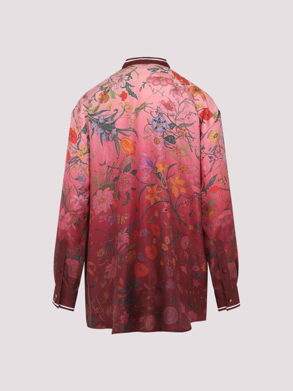 GUCCI: shirts online - Degrade Floral Shirt