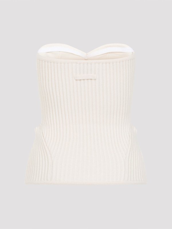 JEAN PAUL GAULTIER: Tops y camisetas sin mangas online - Top - Blanco