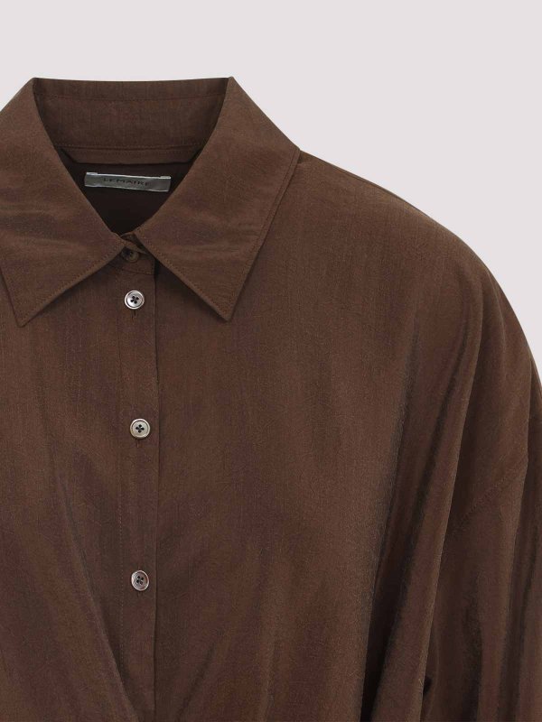 シャツ - ブラウン shop online: LEMAIRE