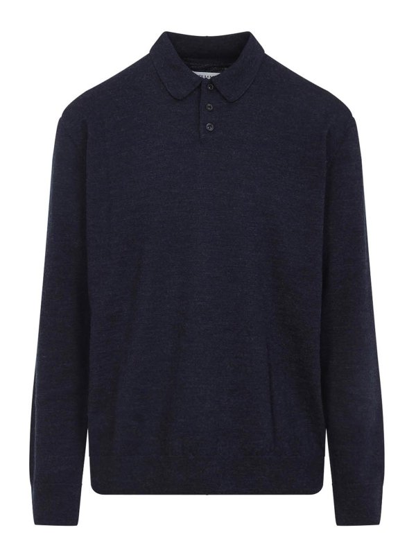 Maison Margiela: polo shirts - Wool Polo