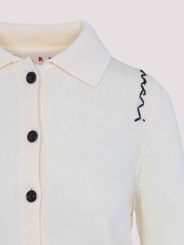 The Best Shops Marni: Cardigans - Cardigan - Crème