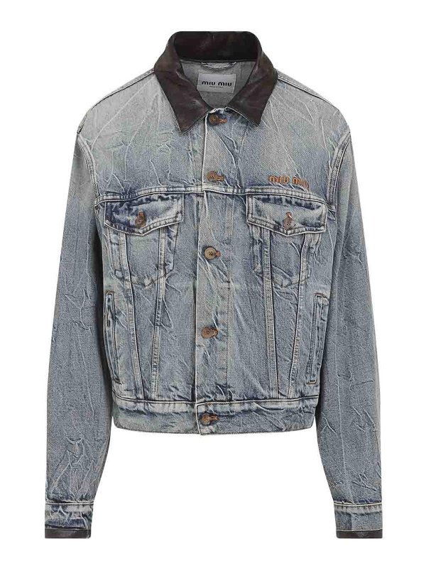 MIU MIU: casual jackets - Denim Jacket