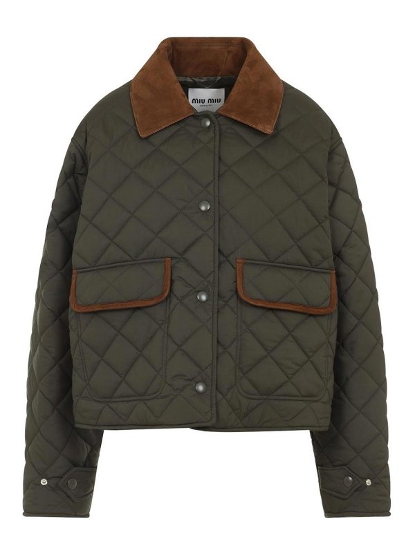 MIU MIU: casual jackets - Recycled Polyester Jacket