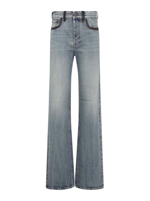 MIU MIU: bootcut jeans - Cotton Jeans