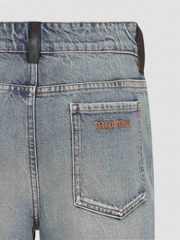 The Best Shops MIU MIU: bootcut jeans - Cotton Jeans