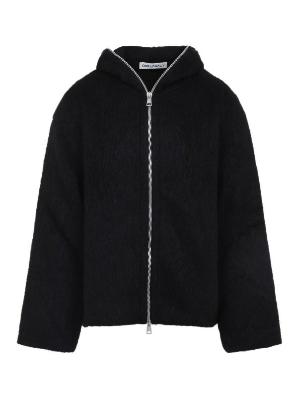 OUR LEGACY: Sweatshirts & Sweaters - Full Zip Hood Sweatshirt