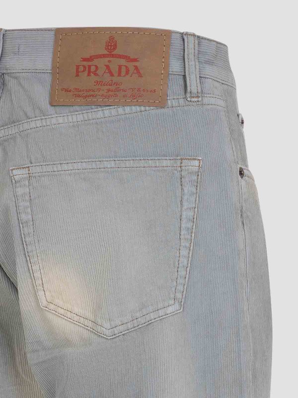 The Best Shops PRADA: Trousers Shorts - Corduroy Pants