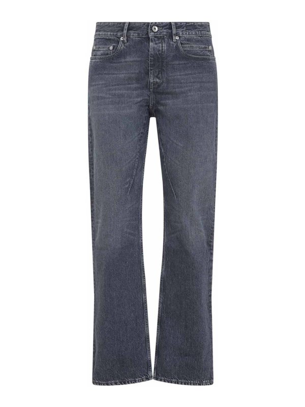 RICK OWENS: bootcut jeans - Drkshdw Fog Cut Jeans