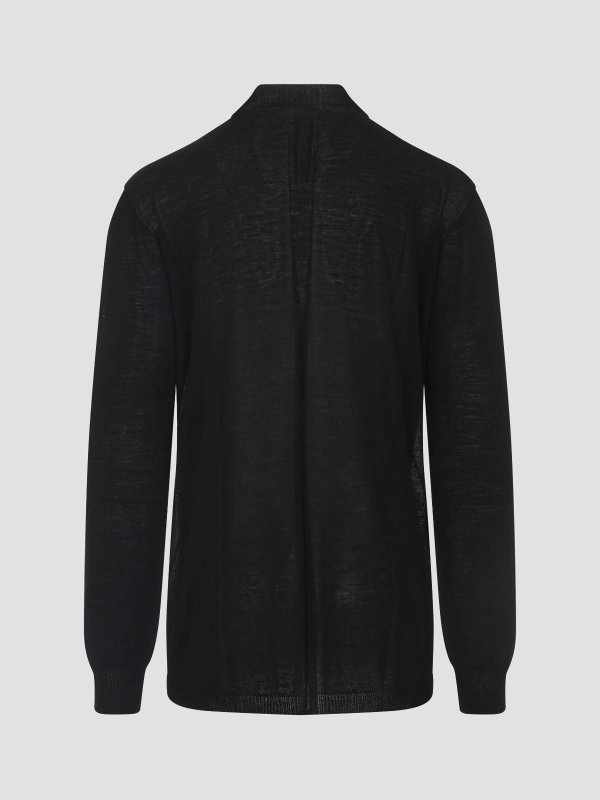 RICK OWENS: Strickpullover mit Rundhalsausschnitt online - Rundhalspullover - Schwarz