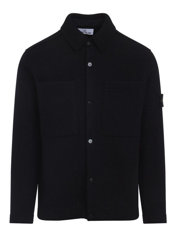 STONE ISLAND: cardigan - Virgin Wool Cardigan