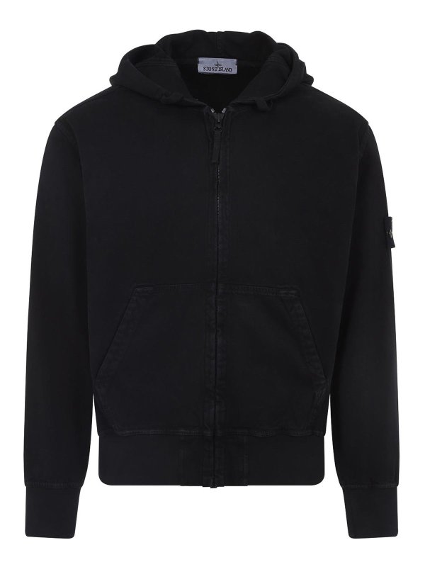 STONE ISLAND: スウェット＆セーター - スウェットシャツ/セーター - 黒