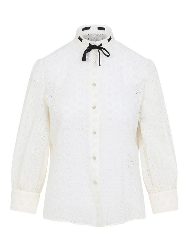 VALENTINO: シャツ - シャツ - クリーム