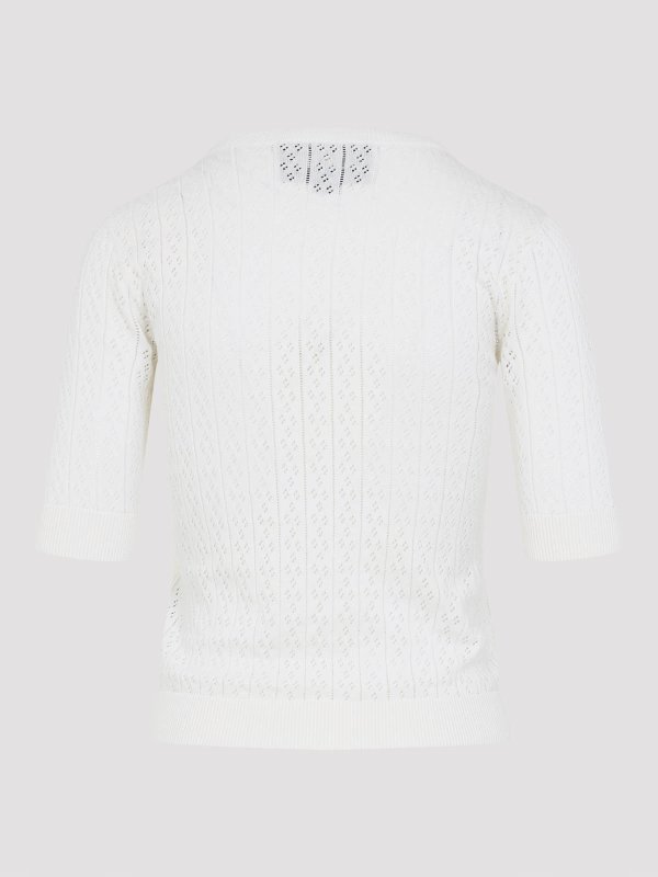 VALENTINO: Pull col rond online - Pull Col Rond - Crème