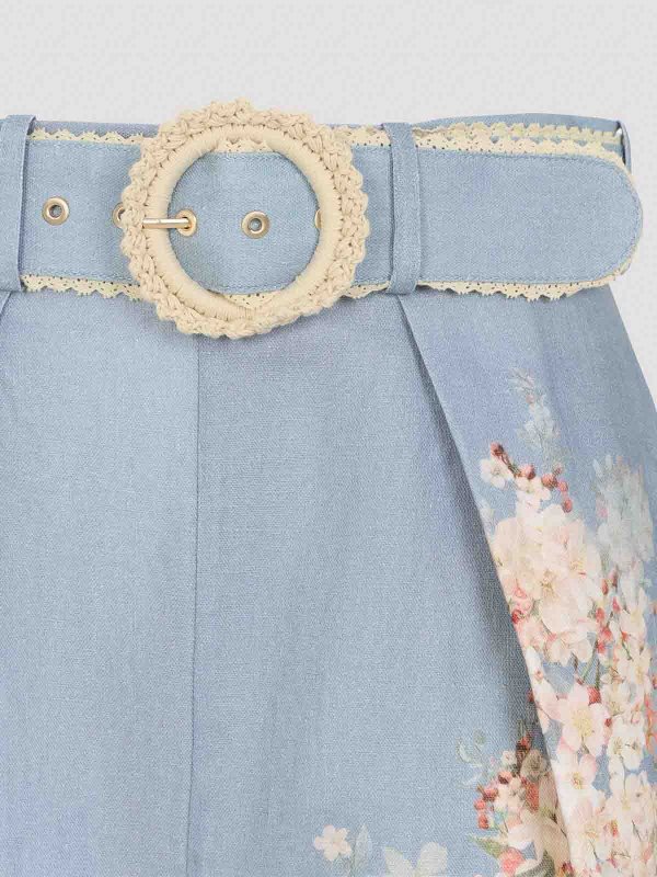 The Best Shops ZIMMERMANN: トラウザーショーツ - ショートパンツ - ブルー