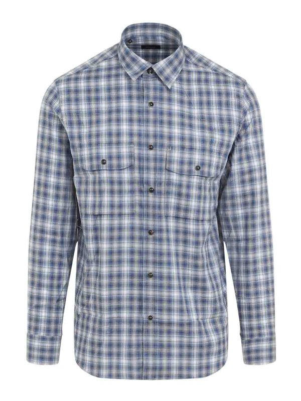 BRIONI: Camisas - Camisa - Azul