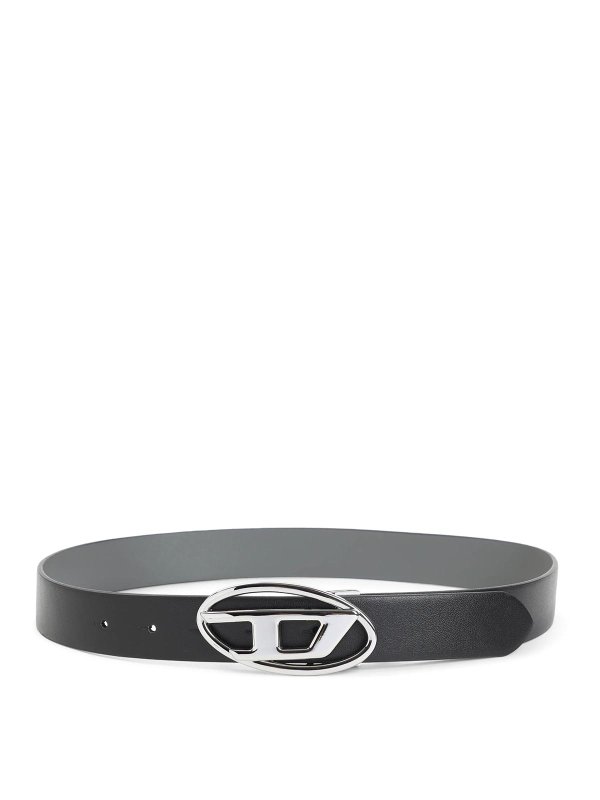 DIESEL: belts - B-1 Dr Reversible Belt With Logo