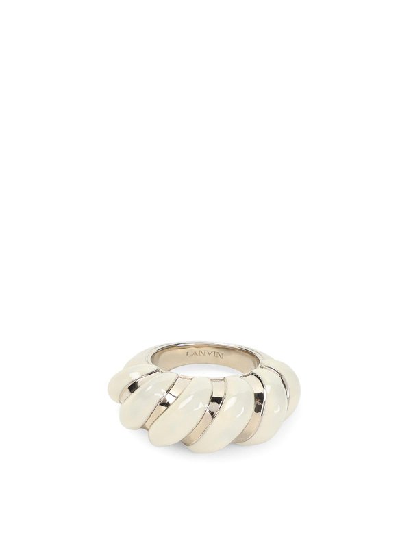 LANVIN: Anillos - Anillo - Crema