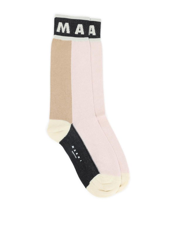 Marni: Calcetínes - Calcetines - Color Carne Y Neutral