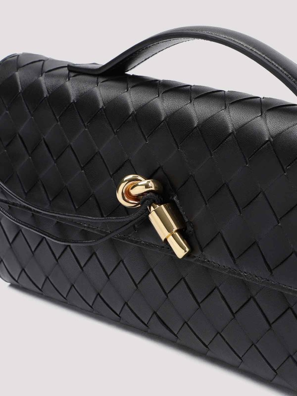 クラッチバッグ - 黒 shop online: BOTTEGA VENETA