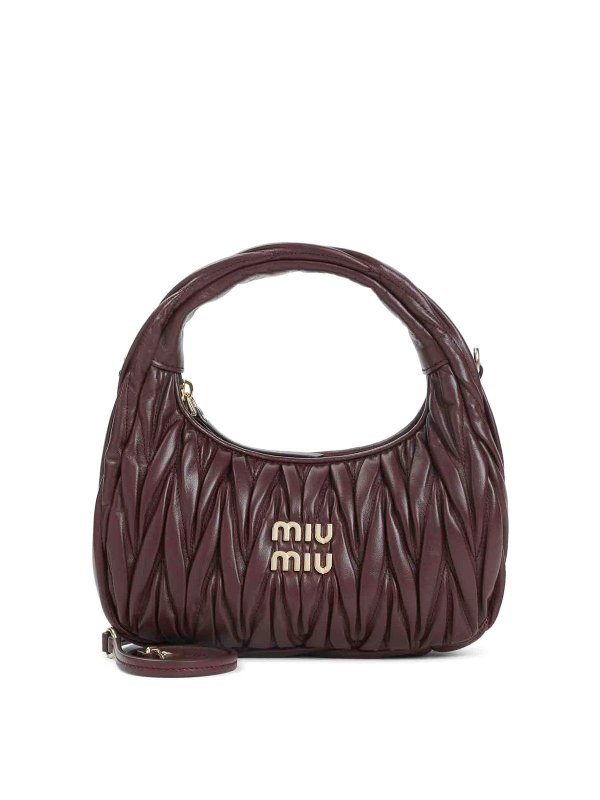 MIU MIU: cross body bags - Wander Matelass Hobo Bag