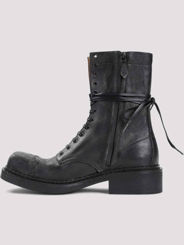 MIU MIU: ankle boots online - Laced Ankle Boots