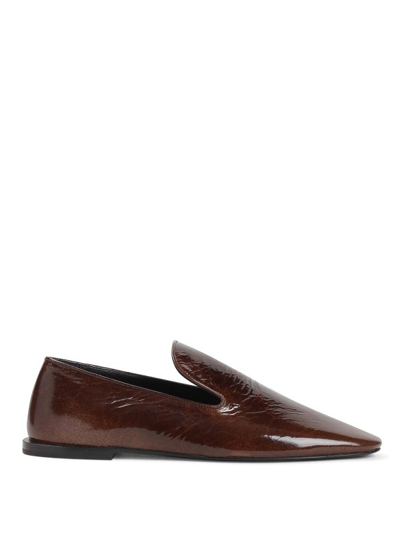 JIL SANDER: Mocassins & Chaussures bateau - Mocassins - Marron