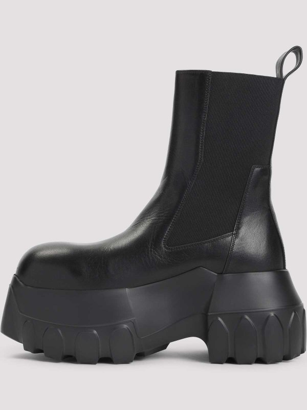RICK OWENS: boots online - Beatle Mega Tractor Boots