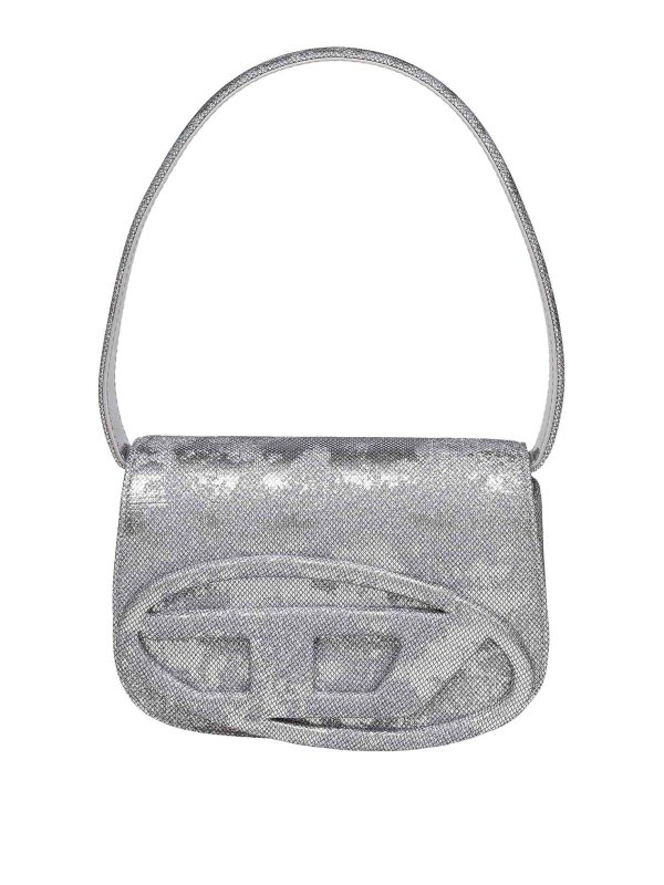 DIESEL: Bolsos de hombro - Bolsa De Hombro - Plata