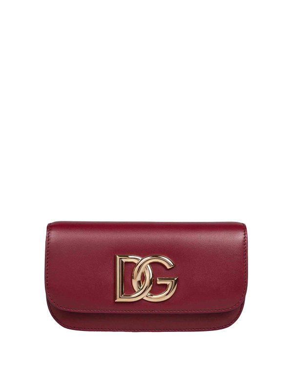 DOLCE & GABBANA: Umhängetaschen - Umhängetasche - Dunkelrot