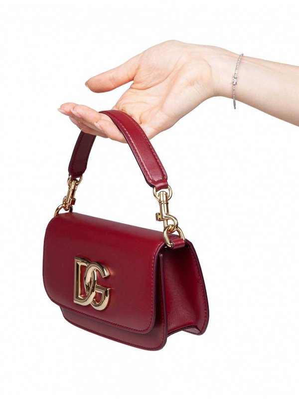 DOLCE & GABBANA: Umhängetaschen online - Umhängetasche - Dunkelrot