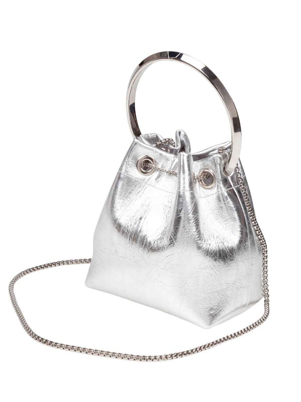 The Best Shops JIMMY CHOO: クロスボディバッグ - クロスボディバッグ - 銀