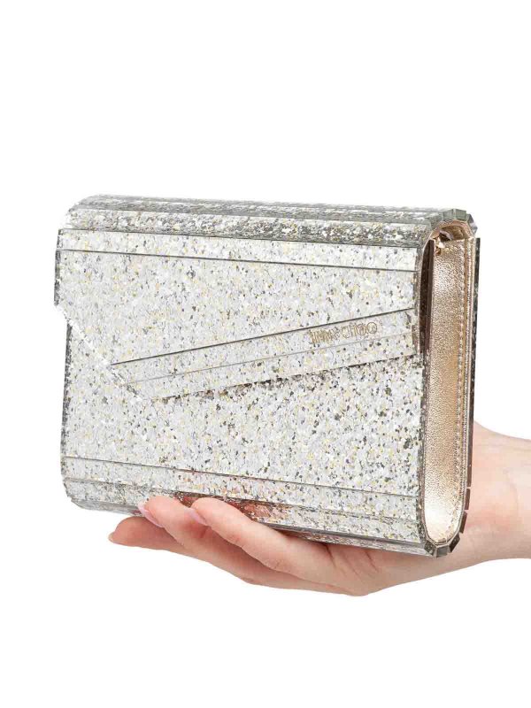 Bolso Clutch - Plata shop online: JIMMY CHOO