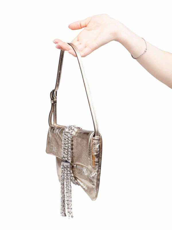 JIMMY CHOO: Clutch online - Pochette - Or Blanc