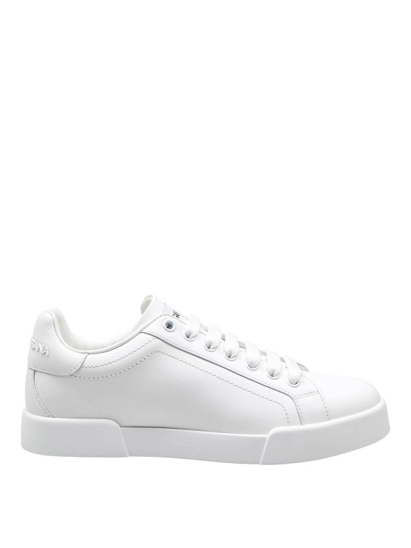 DOLCE & GABBANA: trainers - Dolce & Gabbana Sneakers Portofino in leather