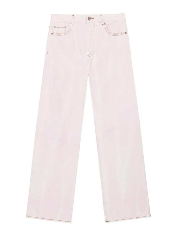 GANNI: ボーイフレンドデニム - ボーイフレンド - 白